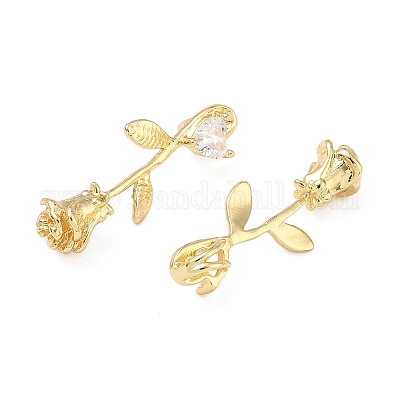 Латунные микро проложить кубического циркония подвески KK-L256-03G-1