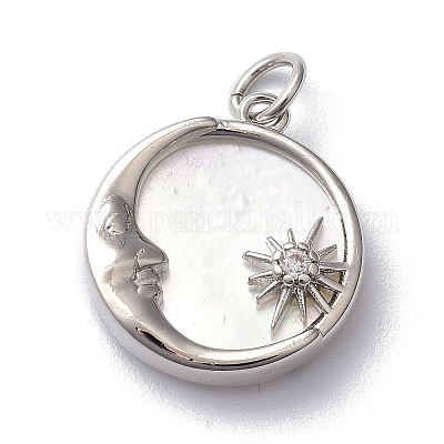 Покрытие стойки латунь микропаве прозрачные подвески из кубического циркония ZIRC-L091-084P-1