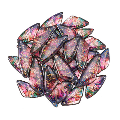 Набор подвесок в виде крыльев из прозрачной смолы RESI-TAC0021-01C-1