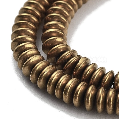 Гальванические нити из синтетических немагнитных гематитовых бусин G-P545-A01-01A-1