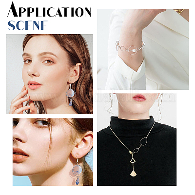 80шт 4 стильных латунных соединительных кольца KK-SC0002-85-1