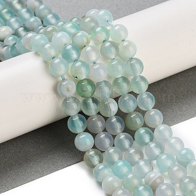 Натуральные полосатые агатовые / полосатые агатовые нити G-K155-A-6mm-04-1