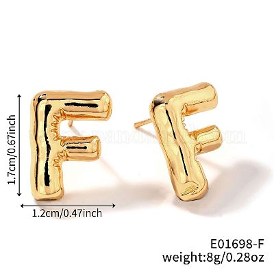 Латунь серьги&nbsp;UV9543-6-1