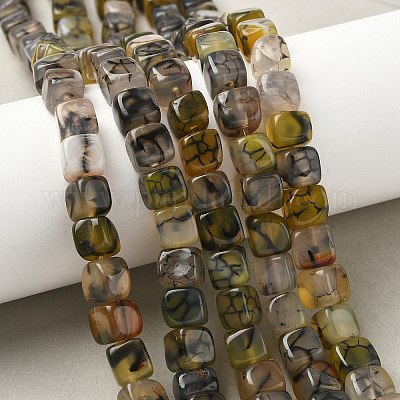 Естественные выветрившиеся агатовые бусины G-G177-E11-05-1