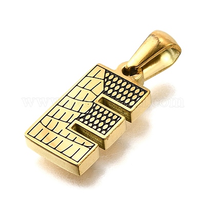 Подвески из нержавеющей стали 304 золотистого цвета STAS-K300-01G-E-1