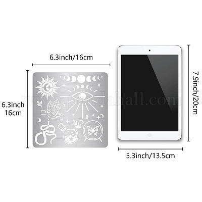 Трафареты для штампов из нержавеющей стали DIY-WH0238-096-1