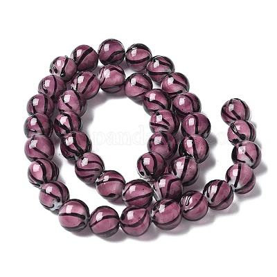 Ручной прозрачные бусины бусины BLOW-D300-08C-1