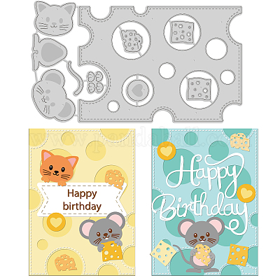 Углеродистая сталь разрезает трафареты DIY-WH0309-303-1