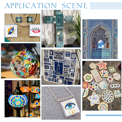 1 набор стеклянных кабошонов GGLA-PH0001-65A-1