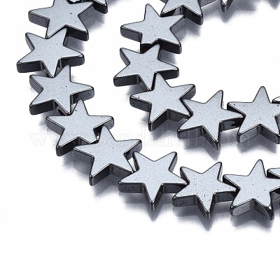 Немагнитные синтетический гематит бисер пряди G-Q898-10mm-1