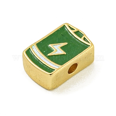 Стойки покрытие латунь эмаль бисер KK-U029-22G-06-1