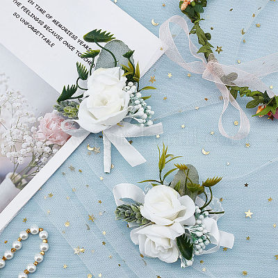 Wedding Boutonniere And Bouquet Accessories Of The Bride And Groom