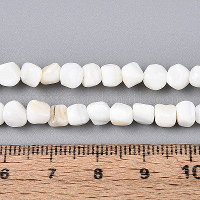 Нити бусин из натуральных пресноводных ракушек&nbsp;SHEL-N038-31-1