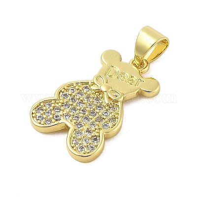 Стойки обшивки латунь микро проложить Циркон подвеску KK-Z074-64G-1