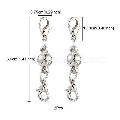 Латунные магнитные застежки KK-YW0001-56P-1