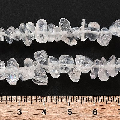 Прозрачные треск стекла бисер нитей GLAA-U004-01J-1