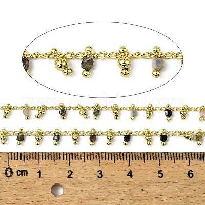 Кубические звенья из латуни ручной работы CHC-L053-10G-03-1