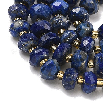 Natürlicher Lapislazuli Perlenstränge&nbsp;G-L642-J08-02-1
