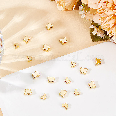 40шт 2 стильные латунные бусины KK-GO0001-03-1