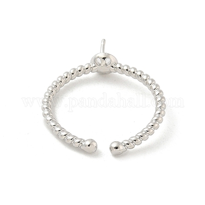 Закрепки кольца из латуни с открытой манжетой KK-G518-02P-02-1