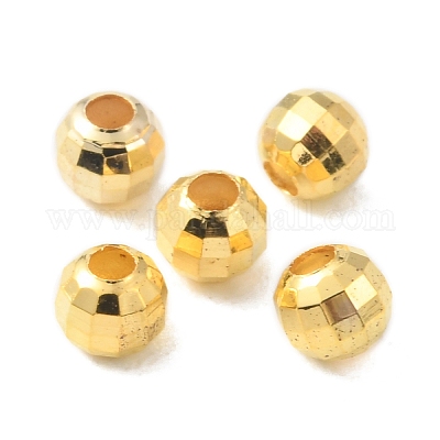 Латунь круглых бусин KK-WH0045-055A-1