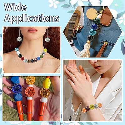 150 шт. 15 цвета проложить бусины для дискотечного шара RB-YW0001-27-1