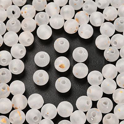 Матовые прозрачные акриловые бусины X-OACR-F013-13-1