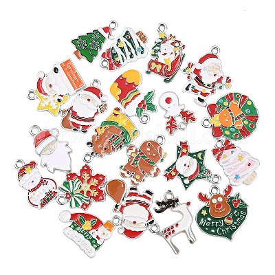 Рождественские эмали сплава подвески ENAM-G234-01B-1