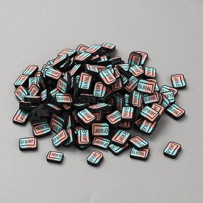 Кабошоны из полимерной глины школьной тематики ручной работы CLAY-WH20002-02A-1