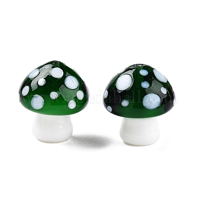 Бусы лэмпворк ручной работы LAMP-T021-13C-1