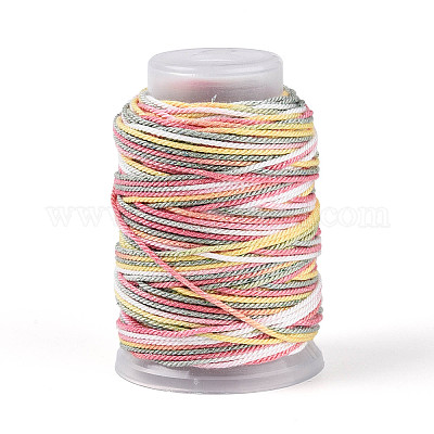 35 м окрашенный сегментный хлопковый шнур для макраме&nbsp;OCOR-T017-06D-1