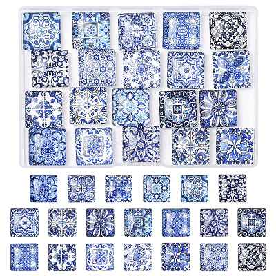 20шт стеклянные кабошоны GLAA-FS0002-59-1