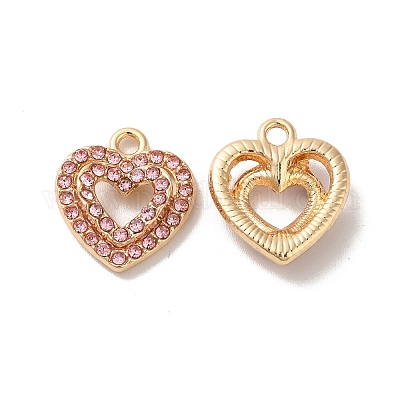 Панданты из сплава со стразами ALRI-O024-06G-03-1