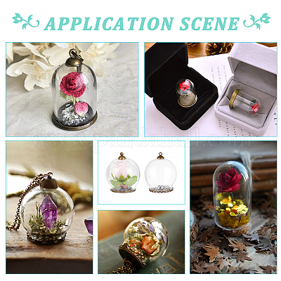 Набор для самостоятельного изготовления ожерелья с подвеской в виде бутылки желаний DIY-NB0009-22-1