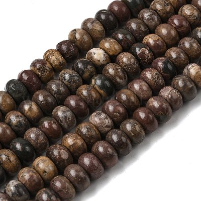 Нити бусин из натурального камня пикассо/полихромной яшмы&nbsp;G-A280-A27-02-1