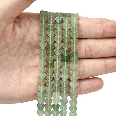 Естественный зеленый авантюрин бисер нитей G-A272-A01-34-1