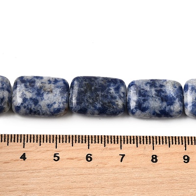 Натуральное синее пятно нитки из бисера яшмы G-S386-A05-1