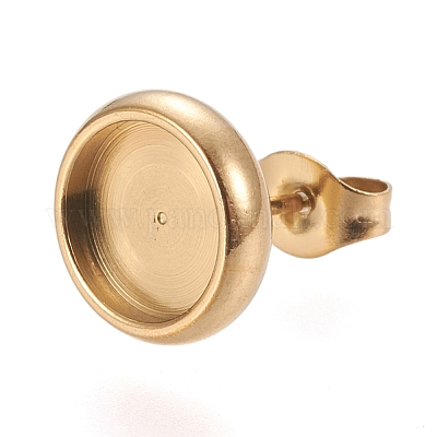 Ионное покрытие (ip) серьги-гвоздики из нержавеющей стали 304 STAS-K202-05C-G-1