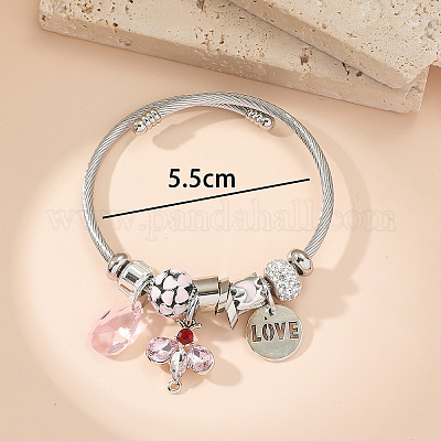 Регулируемые европейские браслеты из нержавеющей стали FS-WGE9400-01-1