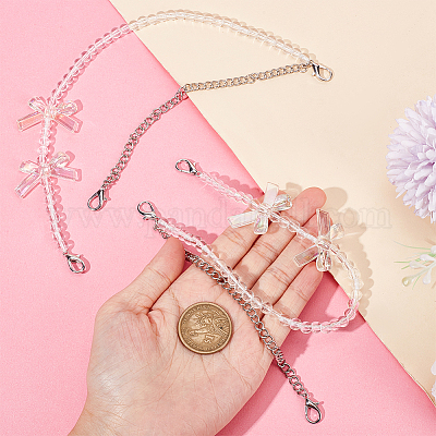 2 шт. регулируемые лямки для сумок из искусственного жемчуга с бисером DIY-AR0003-16B-1