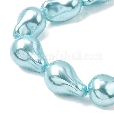 Нити бусин из гальванизированного непрозрачного стекла EGLA-K063-01F-1