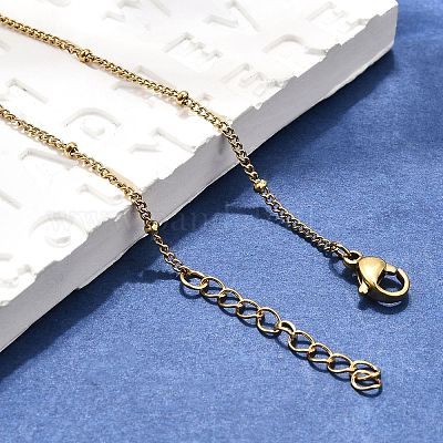 Ионное покрытие (ip) 304 нержавеющая сталь панцирные цепи браслеты на ногу AJEW-P069-05G-1