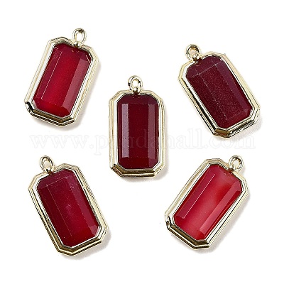 Природных окрашенных нефрита подвески G-U019-04G-08-1