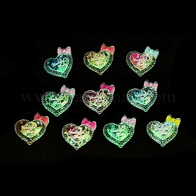 Светящиеся кабошоны из прозрачной смолы CRES-I044-02-1