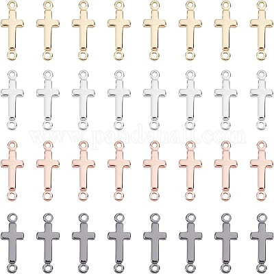 32 шт. 4-х цветные латунные соединительные звенья KK-AR0002-28-1