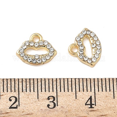 Подвески из сплава и страза&nbsp;ENAM-I073-04G-01-1