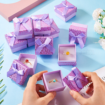 Бант картон бумага кольца подарочные коробки для хранения CON-TAC0001-16C-1