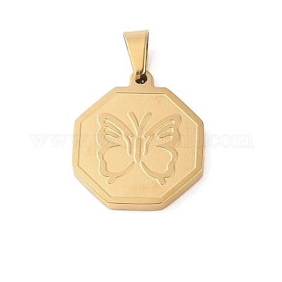 Pendentifs en acier inoxydable&nbsp;STAS-S121-02G-1