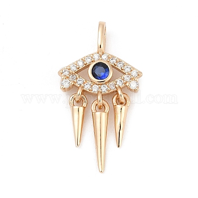 Латунные микро проложить кубического циркония подвески KK-Q096-09A-G-1