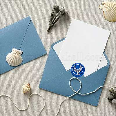 Латунная восковая печать штамп с ручкой AJEW-WH0184-0937-1